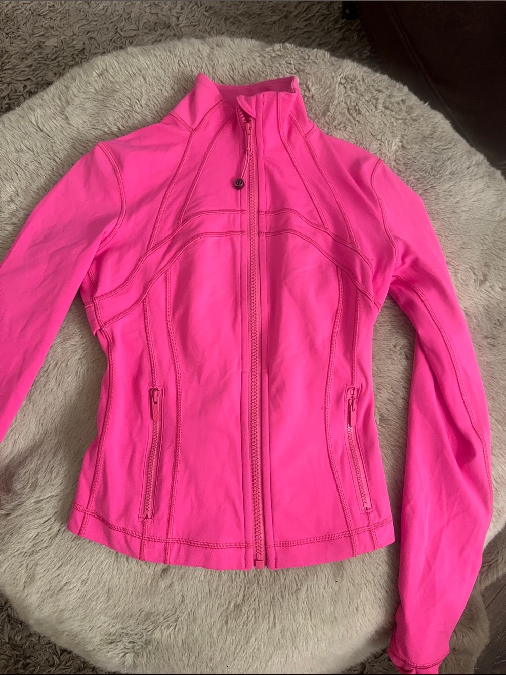 lululemon athletica Hot Pink Zip-Up Jacket